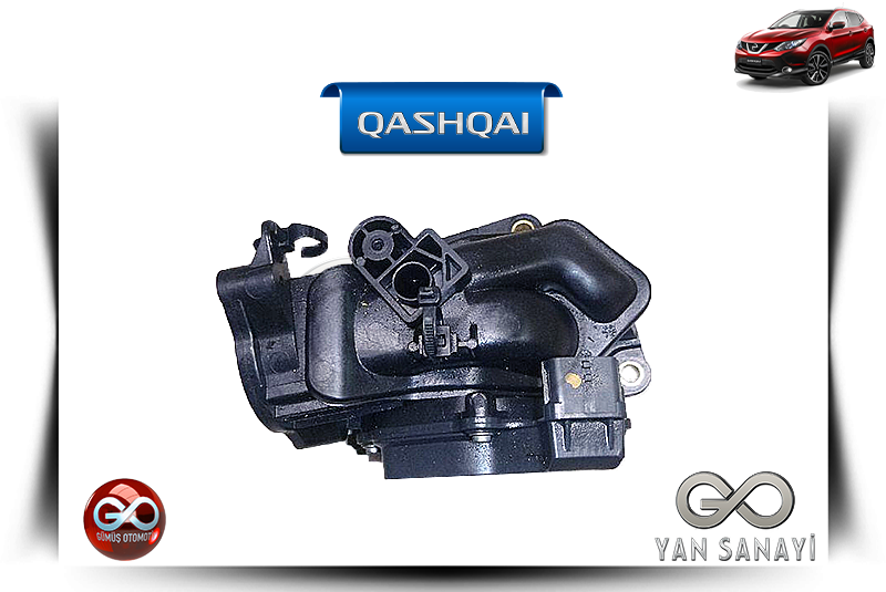 16119-00QAA<br> KOMPLE BOĞAZ KELEBEĞİ<br> QASHQAI-J11E-R9M-1600 cc DİZEL - Gümüş Otomotiv