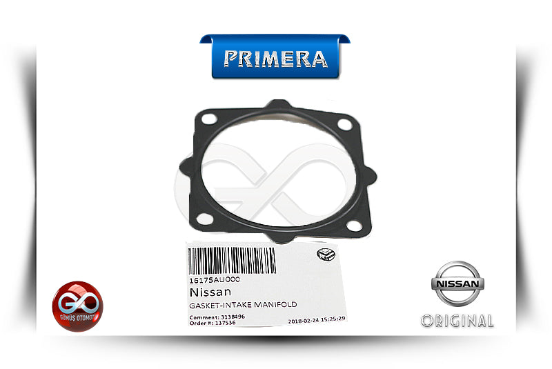 16175-AU000<br> BOĞAZ KELEBEĞİ CONTASI<br>PRIMERA | P12E | QG16DE | 1600 cc BENZİNLİ - Gümüş Otomotiv