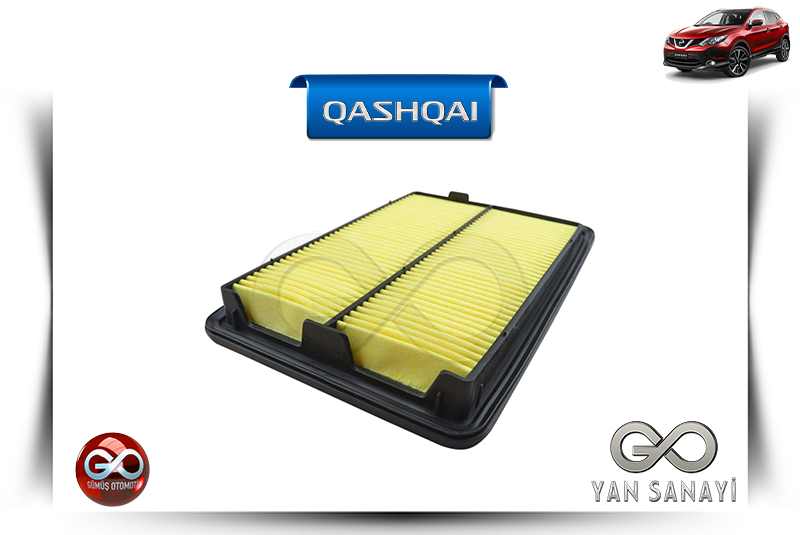 16546-4BA1A<br> HAVA FİLTRESİ<br> QASHQAI-J11E-K9K-1500 cc DİZEL - Gümüş Otomotiv