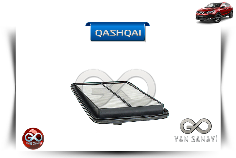 16546-4BA1A<br> HAVA FİLTRESİ<br> QASHQAI-J11E-R9M-1600 cc DİZEL - Gümüş Otomotiv