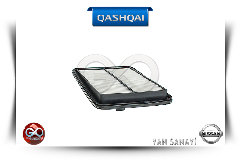 16546-4BA1A<br> HAVA FİLTRESİ <br> QASHQAI-J11E-HRA2DDT- 1200 cc  BENZİNLİ - Gümüş Otomotiv