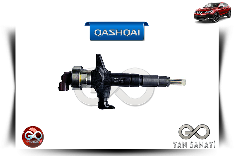 16600-00Q2D<br> KOMPLE MAZOT ENJEKTÖRÜ<br> QASHQAI-J11E-R9M-1600 cc DİZEL - Gümüş Otomotiv