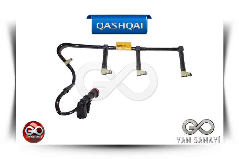 16671-00QAK<br>MAZOT GERİ DÖNÜŞ BORUSU<br>QASHQAI-J10-K9K-1500 cc  DİZEL - Gümüş Otomotiv