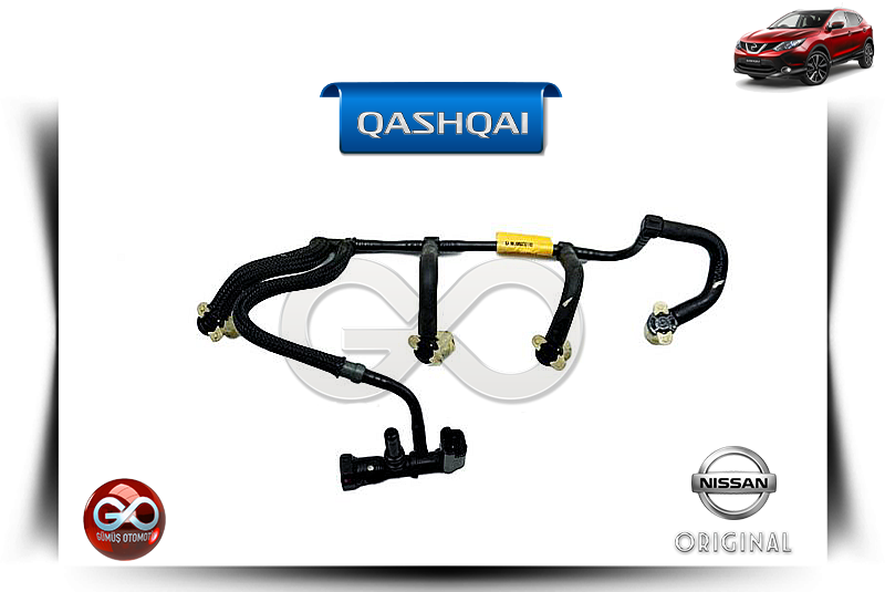 16671-00QAU<br> MAZOT GERİ DÖNÜŞÜM BORUSU<br> QASHQAI-J11E-K9K-1500 cc DİZEL - Gümüş Otomotiv