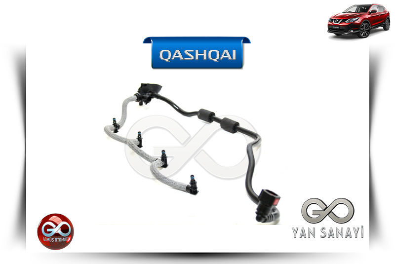 16671-00QAV<br> MAZOT GERİ DÖNÜŞÜM BORUSU<br> QASHQAI-J11E-R9M-1600 cc DİZEL - Gümüş Otomotiv