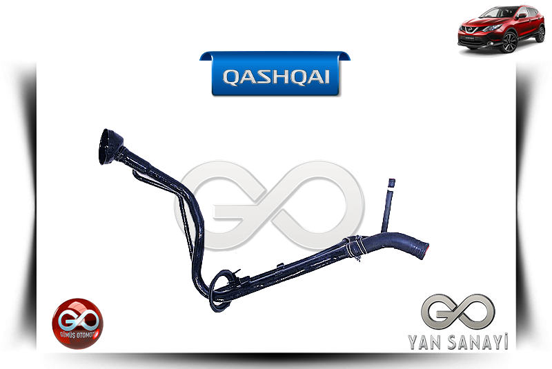 17221-4EA0A<br> MAZOT DEPO DOLUM BORUSU<br> QASHQAI-J11E-K9K-1500 cc DİZEL - Gümüş Otomotiv