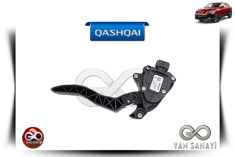 18002-4BA0B<br> GAZ PEDALI<br> QASHQAI-J11E-K9K-1500 cc DİZEL - Gümüş Otomotiv