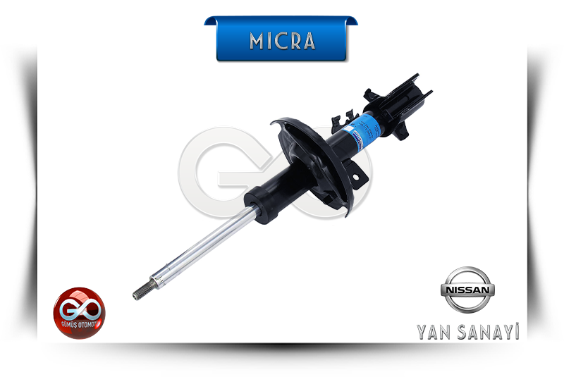 54303-AX626<br>ÖN AMORTİSÖR >>SOL<br>MICRA = K12E = CR12DE = 1200 cc = BENZİNLİ - Gümüş Otomotiv