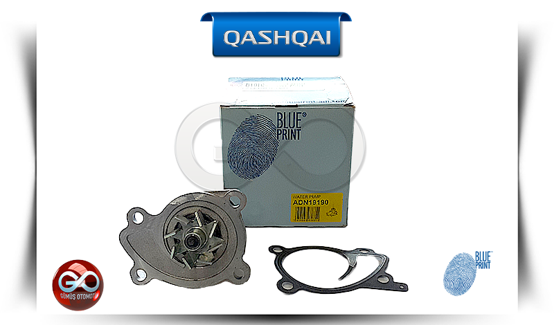 21010-ED025<br>DEVİRDAİM "SU POMPASI"<br>QASHQAI | J10E | HR16DE |1600 cc BENZİNLİ - Gümüş Otomotiv