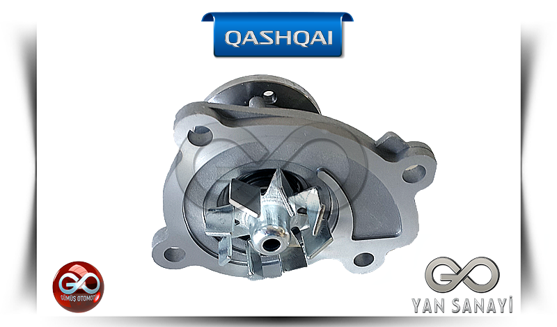 21010-ED025<br>DEVİRDAİM "SU POMPASI"<br>QASHQAI | J10E | HR16DE |1600 cc BENZİNLİ - Gümüş Otomotiv
