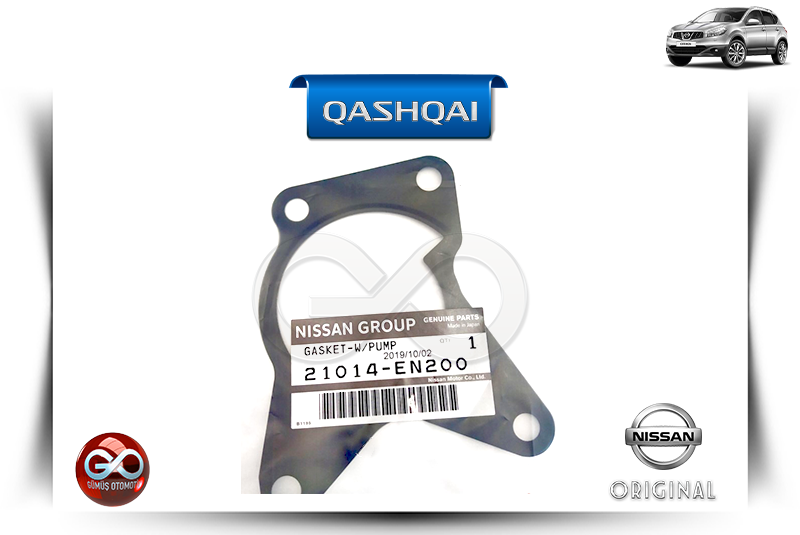 21014-EN200<br> DEVİRDAİM - SU POMPA CONTASI<br> QASHQAI - J10E - MR20DE - 2000 cc DİZEL - Gümüş Otomotiv