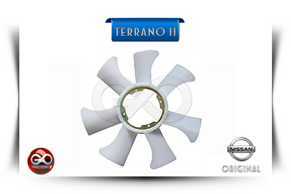 Orijinal Terrano II fan pervanesi, gri çok kanatlı turbo dizel yedek parça