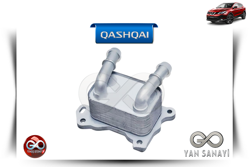 21300-00Q0G<br> YAĞ SOĞUTUCU<br> QASHQAI - J11E - HRA2DDT - 1200 cc BENZİNLİ - Gümüş Otomotiv