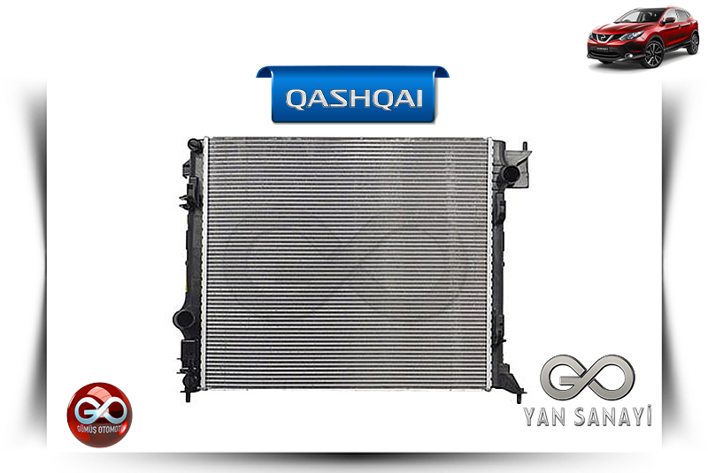 21410-4EB0A<br> MOTOR RADYATÖRÜ<br> QASHQAI-J11E-R9M-1600 cc DİZEL - Gümüş Otomotiv
