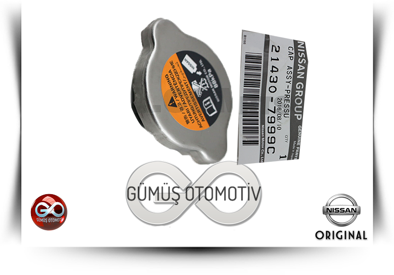 21430-01F01<br>MOTOR RADYATÖR KAPAĞI<br>MAXIMA = A32 = VQ20DE = 2000 cc = BENZİNLİ - Gümüş Otomotiv