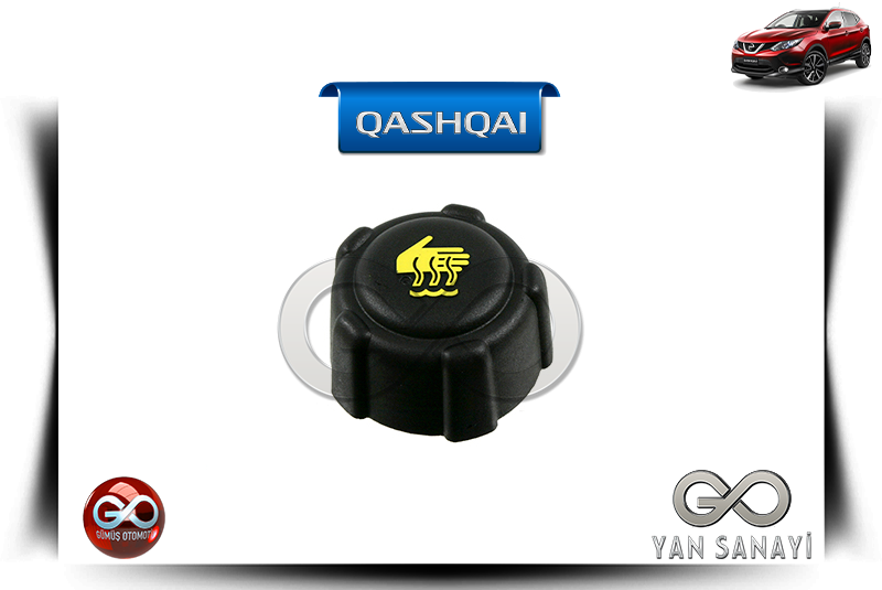 21430-AX300<br> MOTOR RADYATÖR YEDEK SU DEPO KAPAĞI<br> QASHQAI-J11E-K9K-1500 cc DİZEL - Gümüş Otomotiv