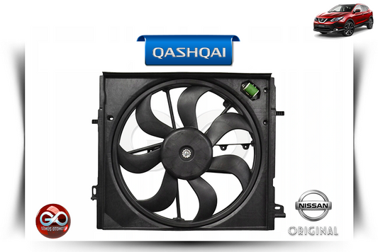 21481-4EB0A<br> MOTOR RADYATÖR FAN<br> QASHQAI-J11E-R9M-1600 cc DİZEL - Gümüş Otomotiv