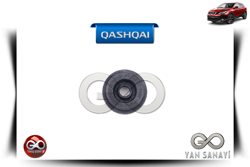 21506-AX300<br> MOTOR RADYATÖR ÜST MONTAJ LASTİĞİ<br> QASHQAI-J11E-R9M-1600 cc DİZEL - Gümüş Otomotiv