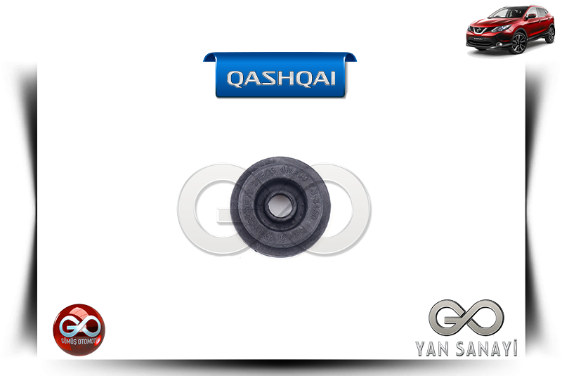 21506-AX300<br> MOTOR RADYATÖR ÜST MONTAJ LASTİĞİ<br> QASHQAI-J11E-K9K-1500 cc DİZEL - Gümüş Otomotiv