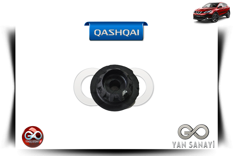 21507-4EB0A<br> MOTOR RADYATÖR ALT MONTAJ LASTİĞİ<br> QASHQAI-J11E-K9K-1500 cc DİZEL - Gümüş Otomotiv