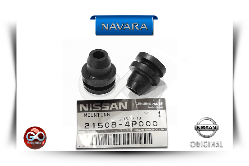21508-4P000<br>MOTOR RADYATÖR ALT MONTAJ LASTİĞİ<br>NAVARA-D40-YD25DDTI-2500 cc DİZEL - Gümüş Otomotiv