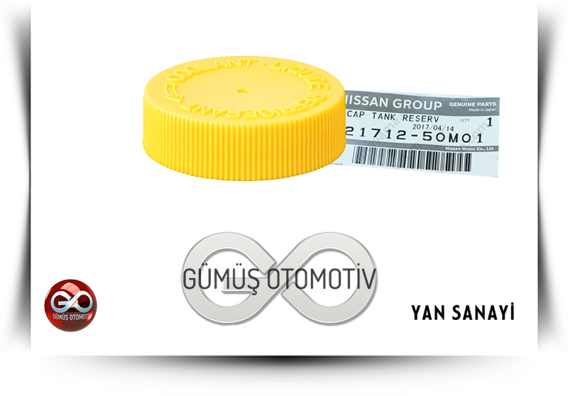 21712-50M01<br>MOTOR RADYATÖRÜ YEDEK SU KAPAĞI<br>MAXIMA = A32 = VQ20DE = 2000 cc = BENZİNLİ - Gümüş Otomotiv