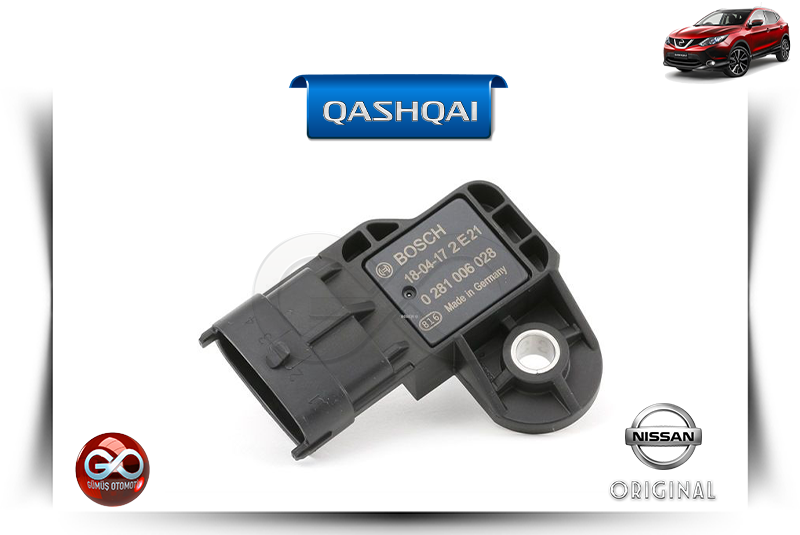 22365-00QAL<br> TURBO BASINÇ SENSÖRÜ<br> QASHQAI - J11E - HRA2DDT - 1200 cc BENZİNLİ - Gümüş Otomotiv