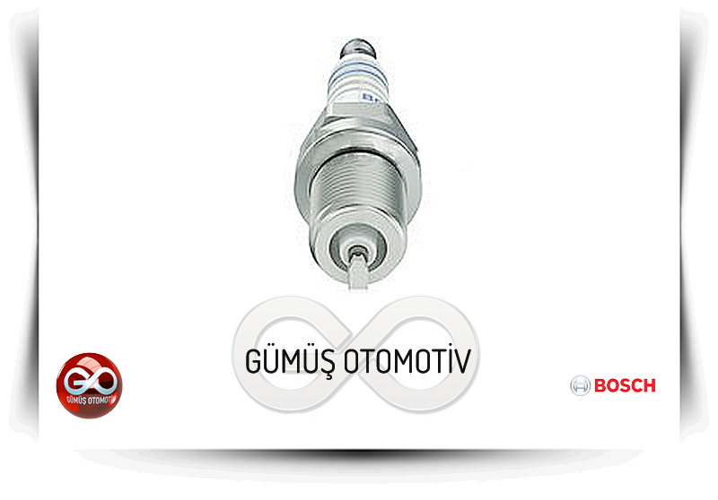 BOSCH ateşleme bujisi, önden tekli görünüm metal gövdeli