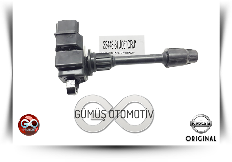 22448-31U05<br>ATEŞLEME BOBİNİ>>KISA>>ÖN <br>MAXIMA >>A32 >VQ20DE >>2000 cc = BENZİNLİ - Gümüş Otomotiv