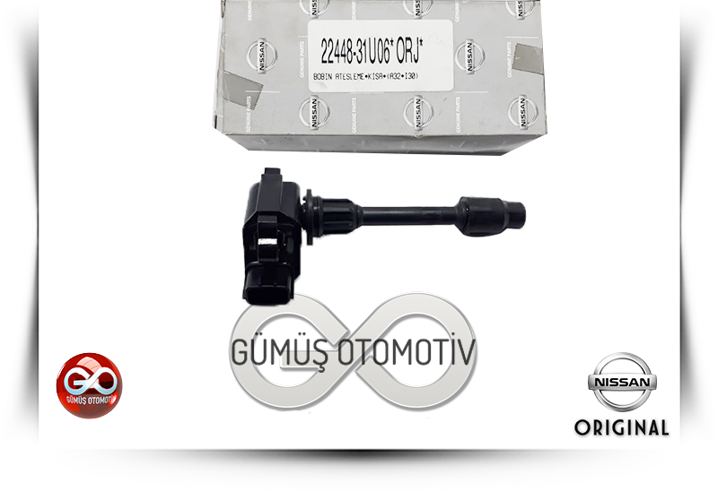 22448-31U05<br>ATEŞLEME BOBİNİ>>KISA>>ÖN <br>MAXIMA >>A32 >VQ20DE >>2000 cc = BENZİNLİ - Gümüş Otomotiv