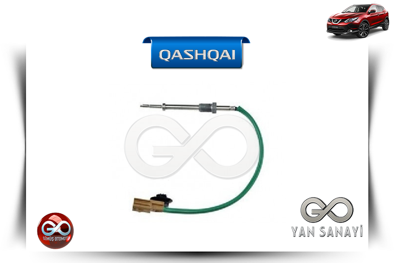 22640-00QAA<br> EKSOZ GAZ HARARET SENSÖRÜ<br> QASHQAI-J11E-R9M-1600 cc DİZEL - Gümüş Otomotiv
