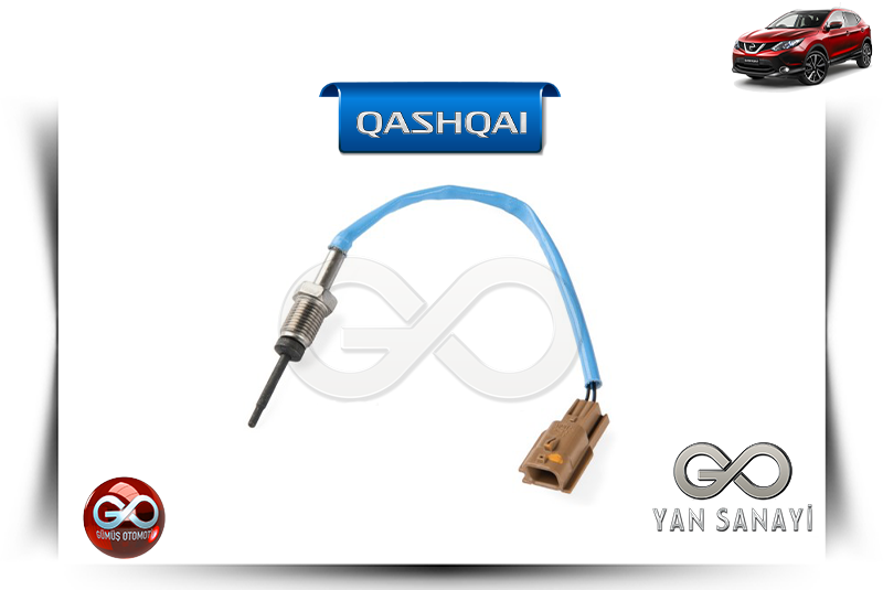 22640-00QAG<br> EKSOZ GAZ HARARET SENSÖRÜ<br> QASHQAI-J11E-R9M-1600 cc DİZEL - Gümüş Otomotiv