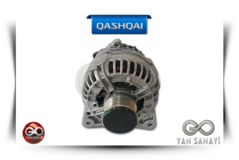 23100-00Q2J<br>KOMPLE ŞARJ DİNAMOSU<br>QASHQAI-J10E-K9K-1500 cc DİZEL - Gümüş Otomotiv
