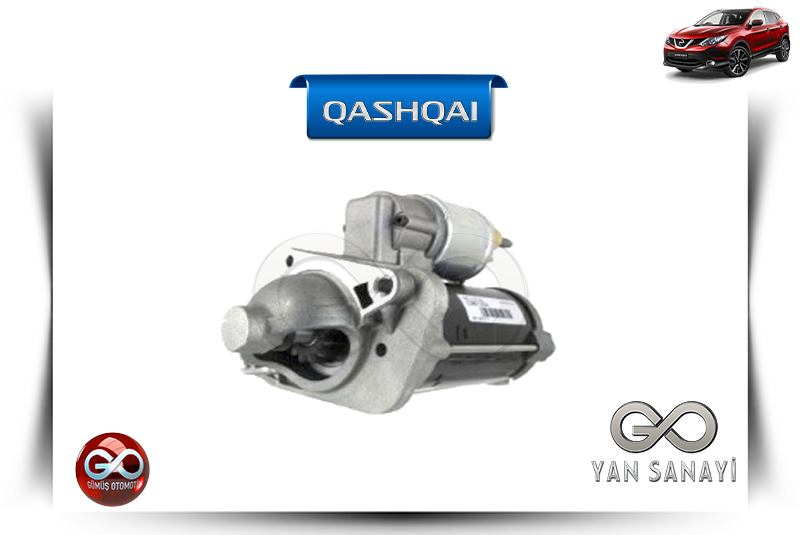 23300-00Q2E<br> KOMPLE MARŞ MOTORU<br> QASHQAI-J11E-R9M-1600 cc DİZEL - Gümüş Otomotiv