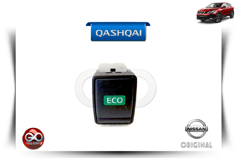 25141-4BA0A <br> EKONOMİK YAKIT KONTROL DÜĞMESİ<br> QASHQAI - J11E - Gümüş Otomotiv