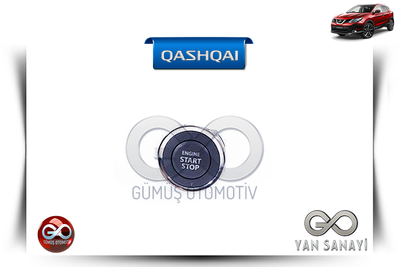 25150-4BA0A <br> MARŞ DÜĞMESİ<br> QASHQAI - J11E - Gümüş Otomotiv