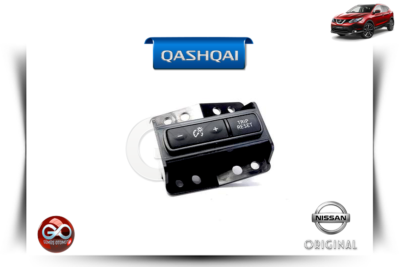 25273-4BA0A<br> DIMMER ANAHTARI<br> QASHQAI - J11E - Gümüş Otomotiv