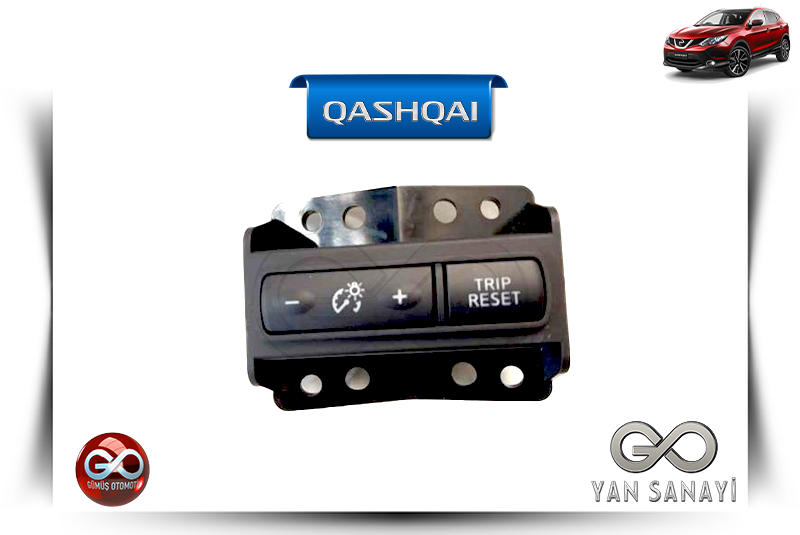 25273-4BA0A<br> DIMMER ANAHTARI<br> QASHQAI - J11E - Gümüş Otomotiv