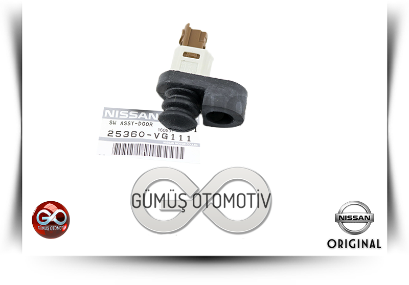 25360-10V00<br>ARAÇ İÇİ AYDINLATMA KAPI BUTONU<br>MAXIMA = A32 = VQ20DE = 2000 cc = BENZİNLİ - Gümüş Otomotiv