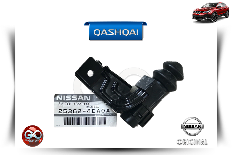 25362-4EA0A<br> MOTOR KAPUT ALARM BUTONU<br> QASHQAI - J11E - Gümüş Otomotiv