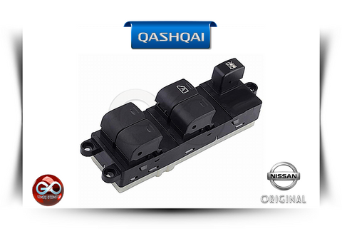 25401-JD001<br>ŞOFÖR KAPI CAM AÇMA-KAPATMA DÜĞMELERİ<br>QASHQAI - J10E - Gümüş Otomotiv