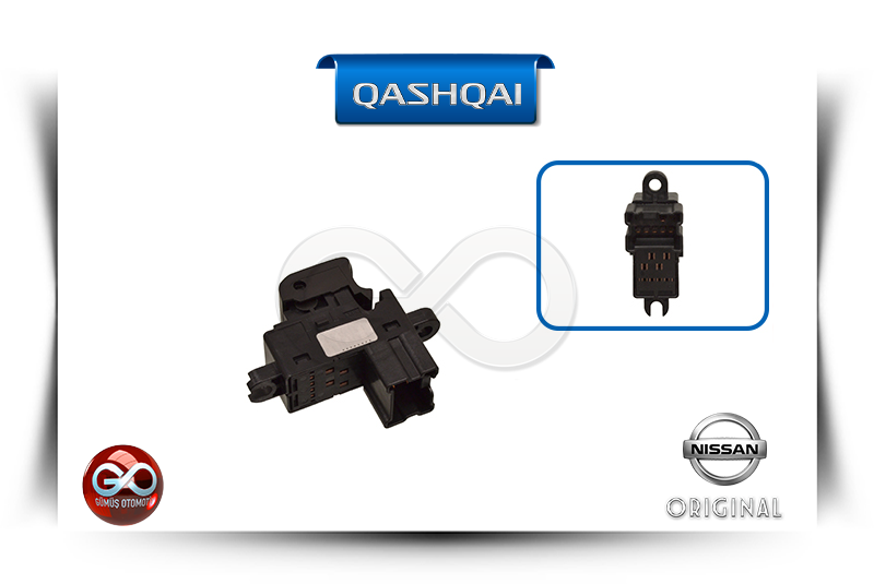 25411-JD000<br>YOLCU VE ARKA KAPILAR CAM AÇMA/KAPATMA DÜĞMESİ<br>QASHQAI - J10E - Gümüş Otomotiv