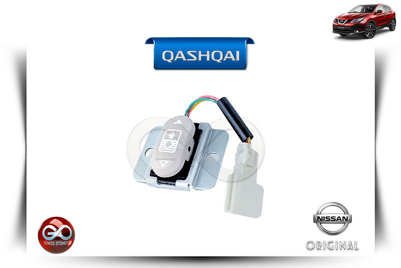 25450-4EA0A <br>SUNROOF KONTROL DÜĞMESİ <br> QASHQAI - J11E - Gümüş Otomotiv