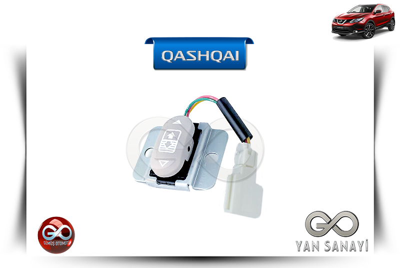 25450-4EA0A <br>SUNROOF KONTROL DÜĞMESİ <br> QASHQAI - J11E - Gümüş Otomotiv