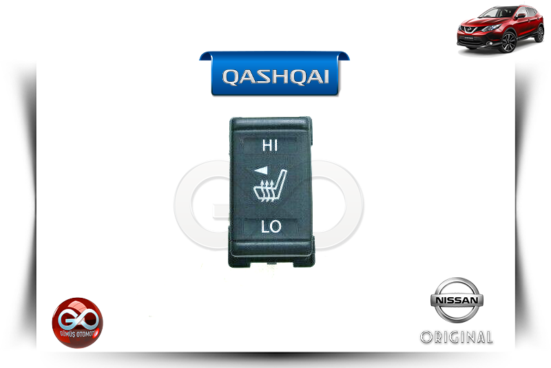 25500-3TA1A<br> KOLTUK ISITMA BUTONU<br> QASHQAI - J11E - Gümüş Otomotiv