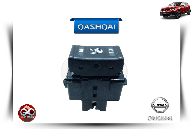 25500-3TA0A<br> KOLTUK ISITMA BUTONU<br> QASHQAI - J11E - Gümüş Otomotiv