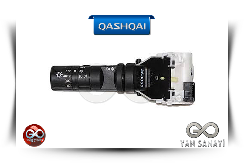 25540-JD03A<br>FAR/SİNYAL AÇMA-KAPAMA KOLU<br>QASHQAI-J10E - Gümüş Otomotiv