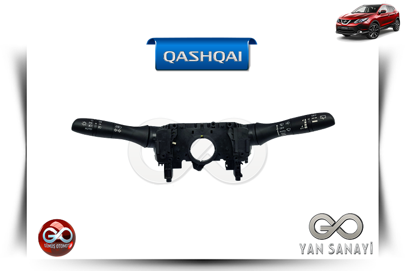 25560-4EA0E<br> KOMPLE FAR - SİNYAL - CAM SİLECEK KUMANDA KOLU<br> QASHQAI - J11E - Gümüş Otomotiv