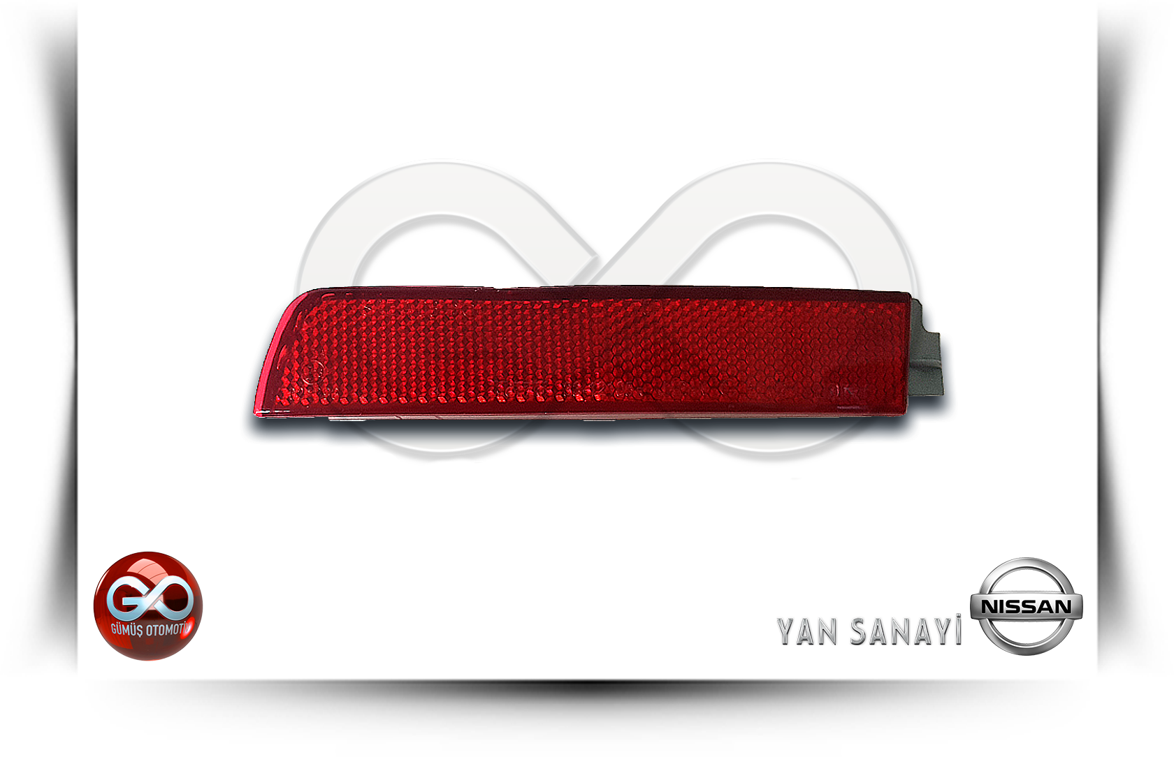 26560-5C000<br>ARKA TAMPON REFLEKTÖRÜ>>1.VRSYN>>SAĞ<br>JUKE>>F15E >>MR16DDT>>1600 cc >>TURBO BENZİNLİ - Gümüş Otomotiv