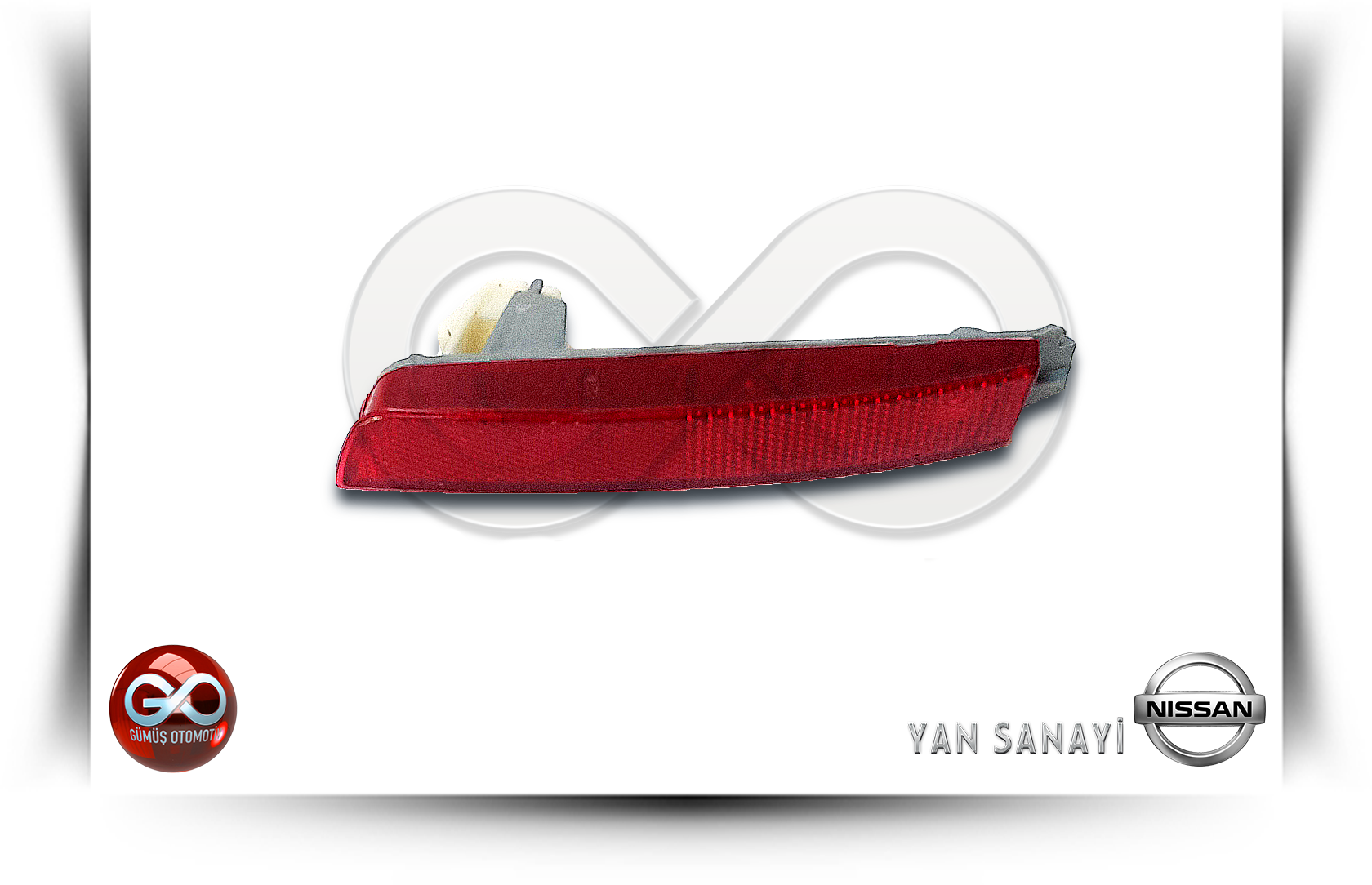26560-5C000<br>ARKA TAMPON REFLEKTÖRÜ>>1.VRSYN>>SAĞ<br>JUKE>>F15E >>MR16DDT>>1600 cc >>TURBO BENZİNLİ - Gümüş Otomotiv